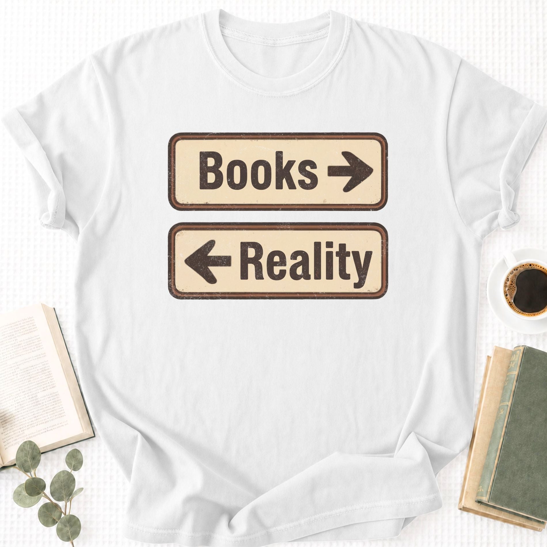 Books or Reality Unisex T-Shirt - Book Social Club