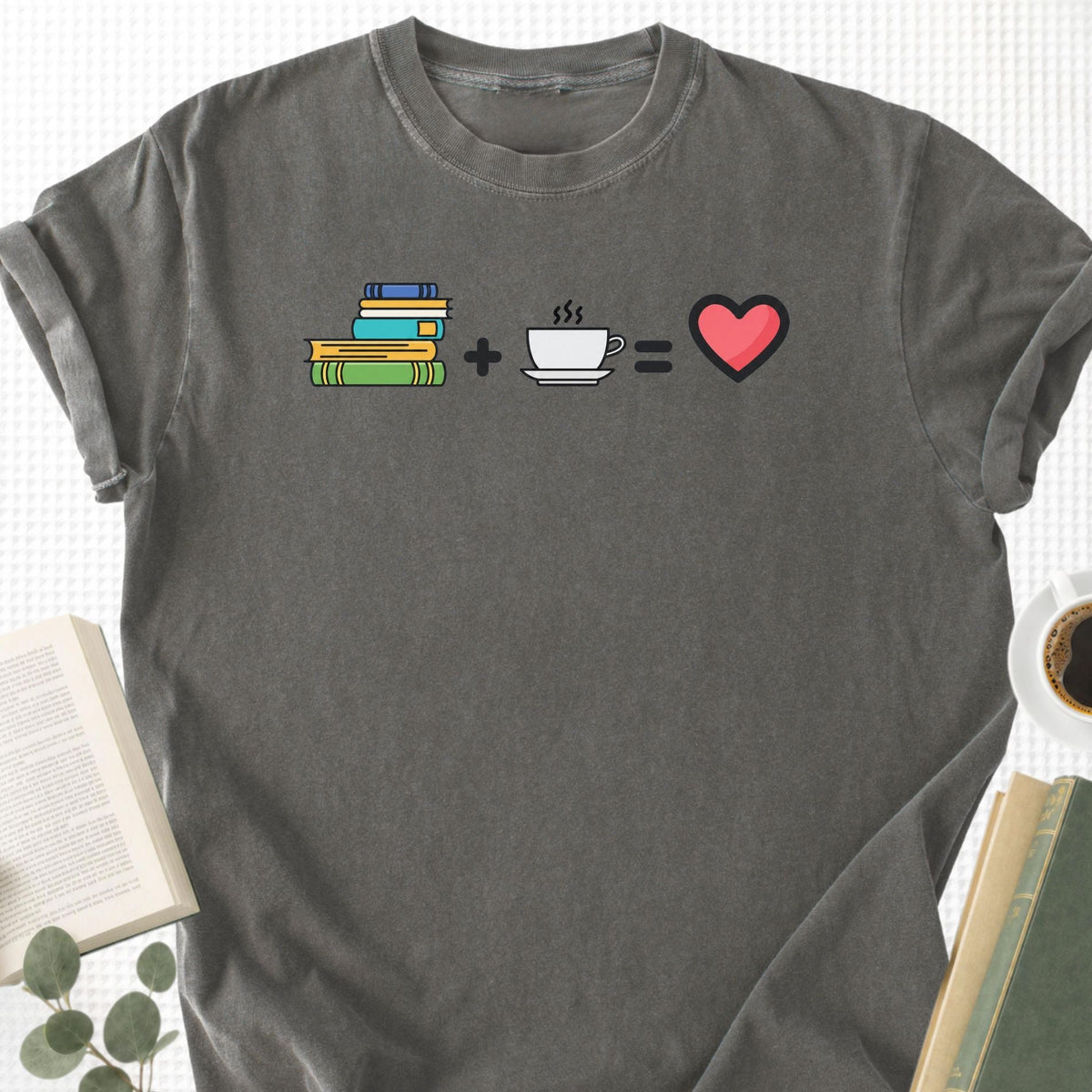 Books Plus Coffee Unisex T-Shirt - Book Social Club