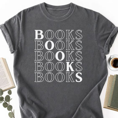 Books Stacked Retro Unisex T-Shirt, Book Lover Gift for Readers - Book Social Club