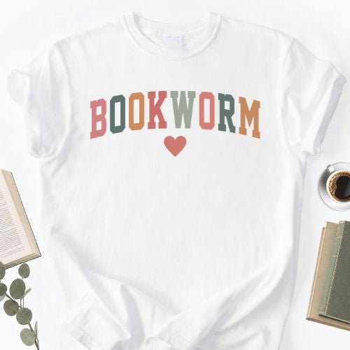 Bookworm Varsity Unisex T-Shirt, Book Lover Tee Gift - Book Social Club