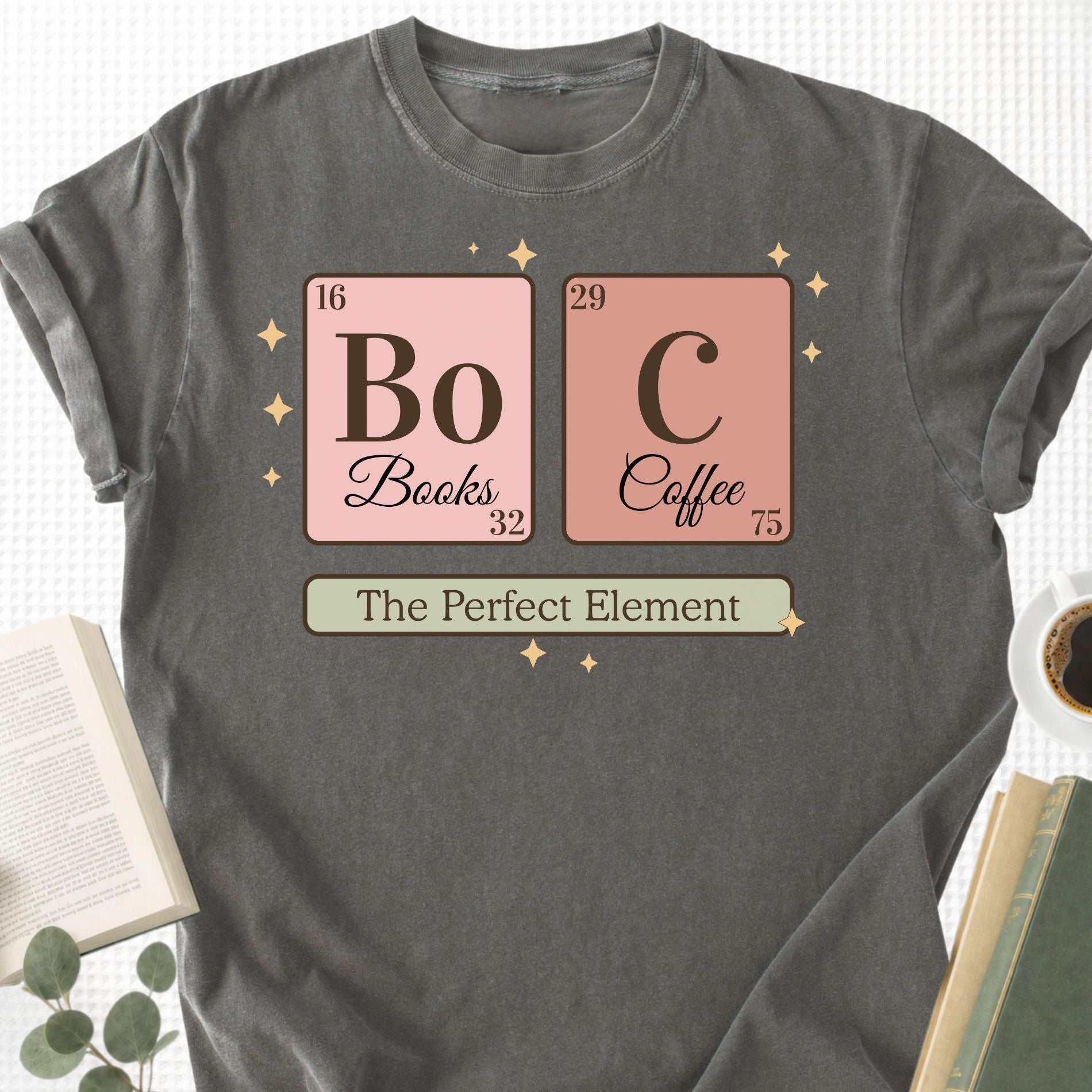 Chemistry Book and Coffee Unisex T-Shirt - Book Social Club
