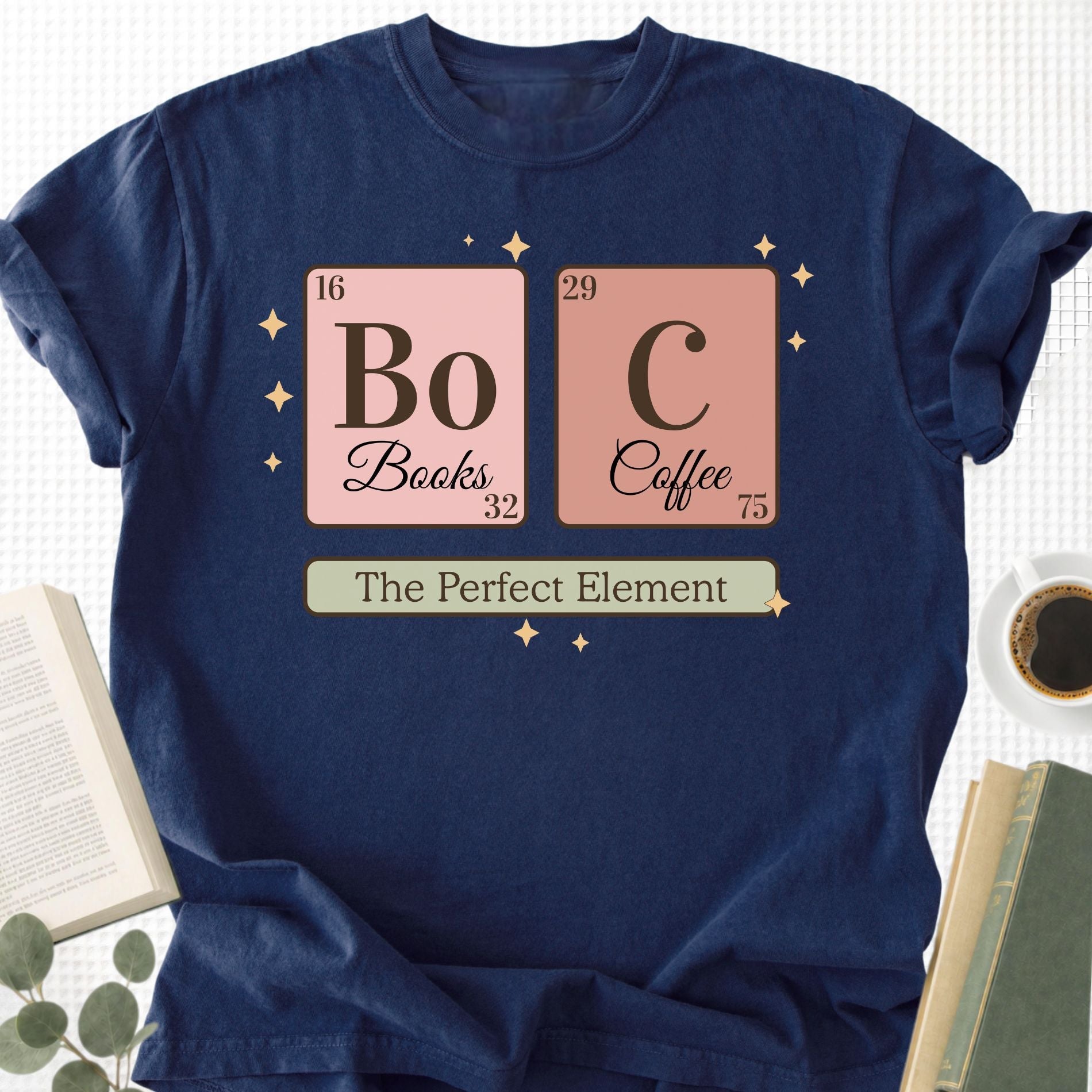 Chemistry Book and Coffee Unisex T-Shirt - Book Social Club