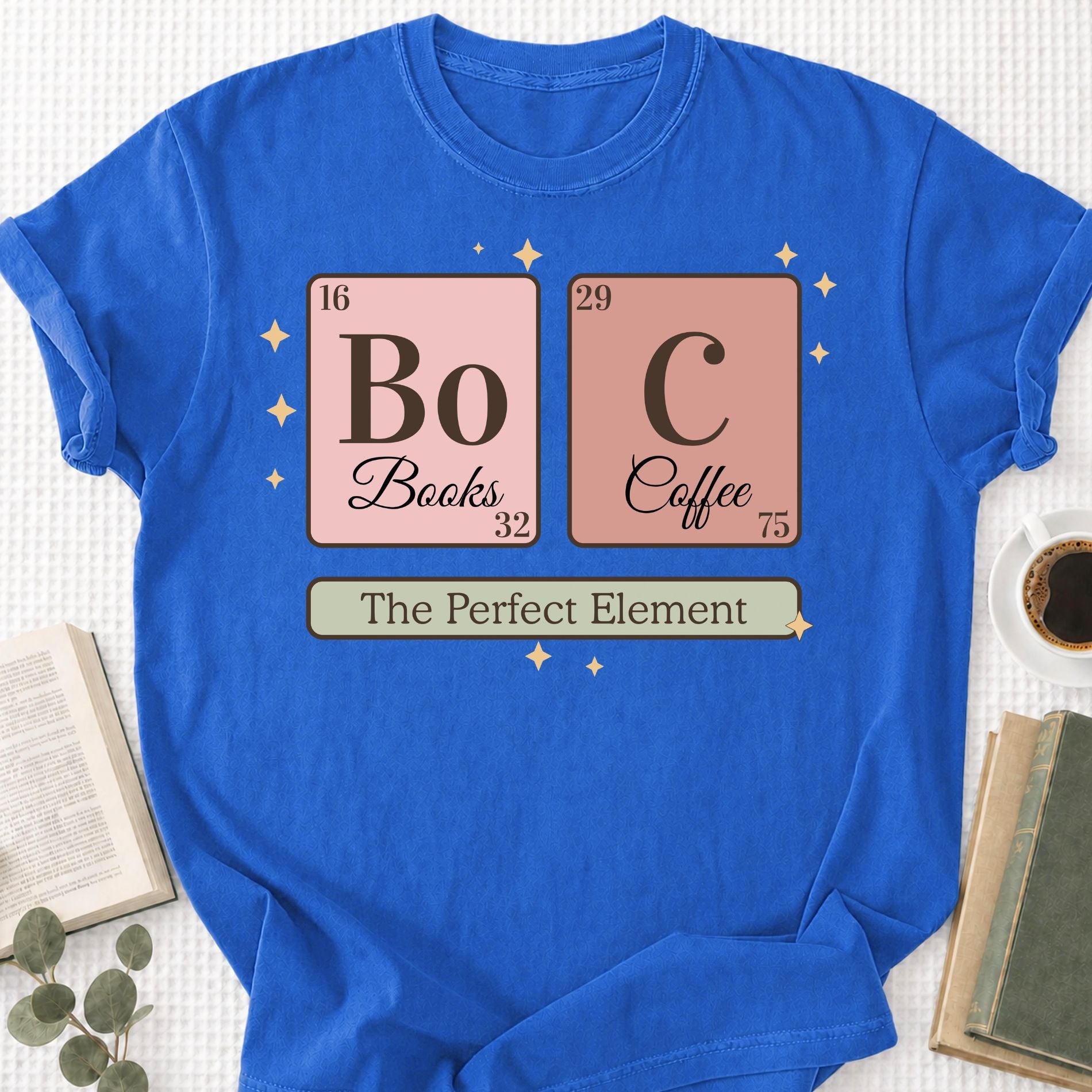 Chemistry Book and Coffee Unisex T-Shirt - Book Social Club