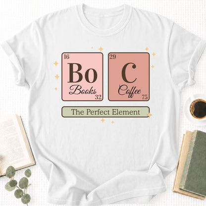 Chemistry Book and Coffee Unisex T-Shirt - Book Social Club