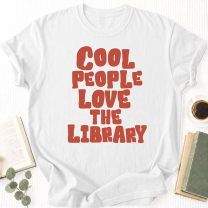 Cool People Love The Library Unisex T-Shirt - Book Social Club