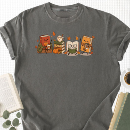 Cozy Book Lover Autumn Reading Unisex T-Shirt - Book Social Club
