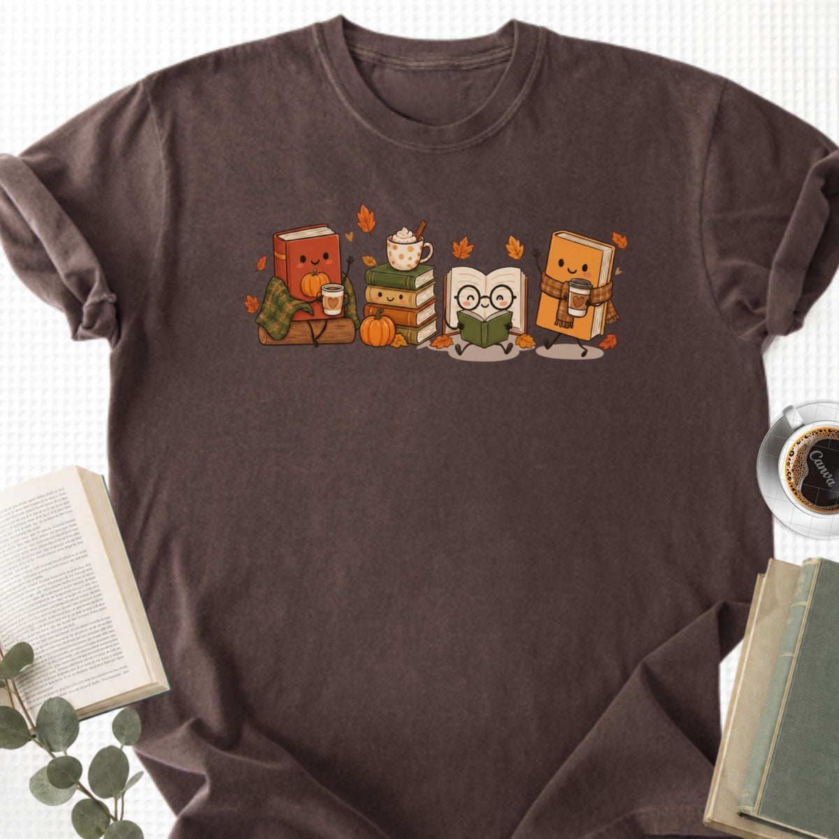 Cozy Book Lover Autumn Reading Unisex T-Shirt - Book Social Club
