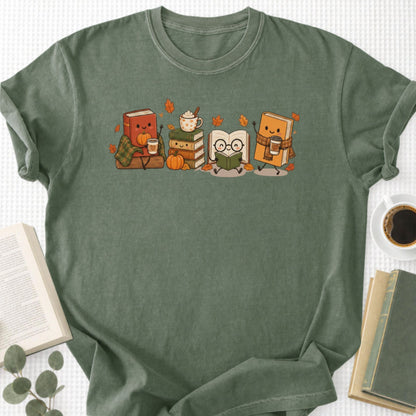 Cozy Book Lover Autumn Reading Unisex T-Shirt - Book Social Club