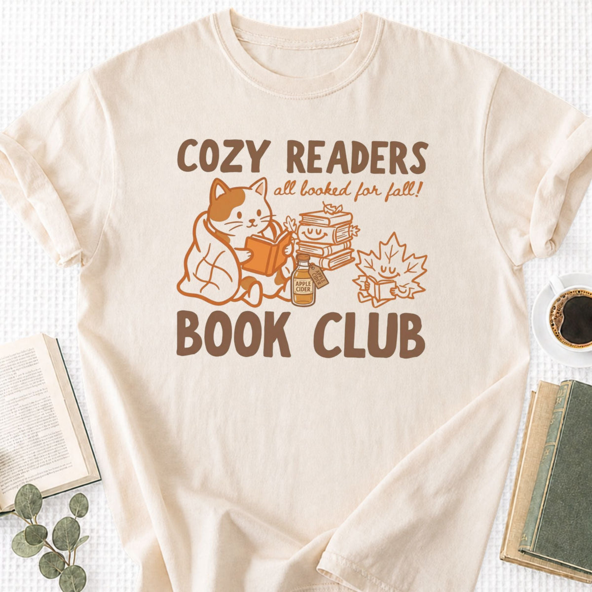 Cozy Readers Book Club Unisex T-Shirt - Book Social Club
