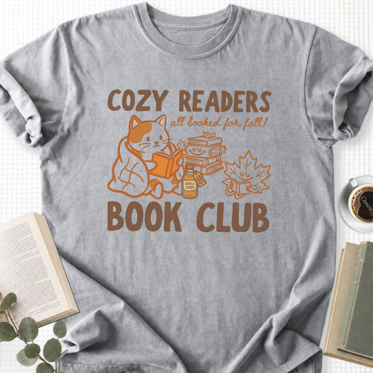 Cozy Readers Book Club Unisex T-Shirt - Book Social Club