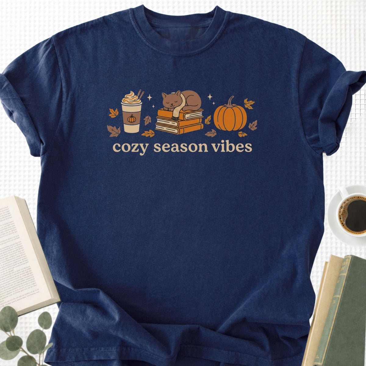 Cozy Season Vibes Unisex T-Shirt - Book Social Club