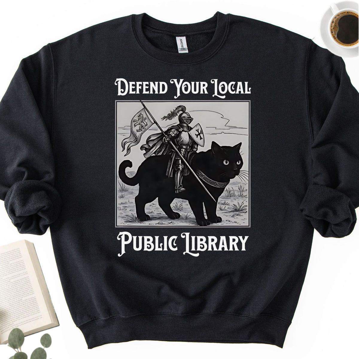 Defend Your Local Public Library Unisex Sweatshirt - Book Social Club