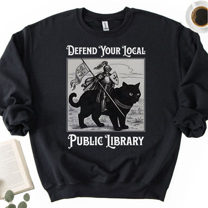 Defend Your Local Public Library Unisex Sweatshirt - Book Social Club