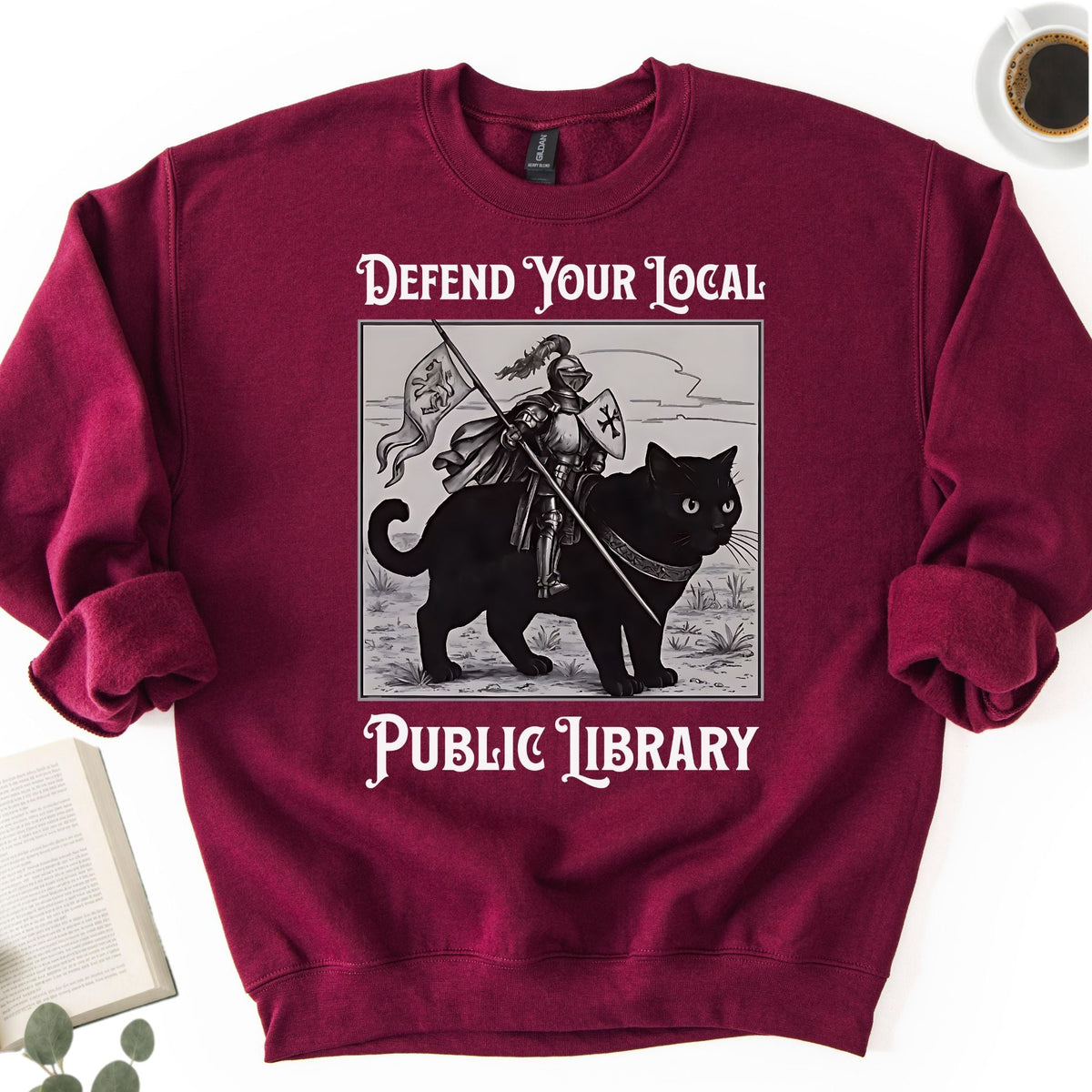 Defend Your Local Public Library Unisex Sweatshirt - Book Social Club