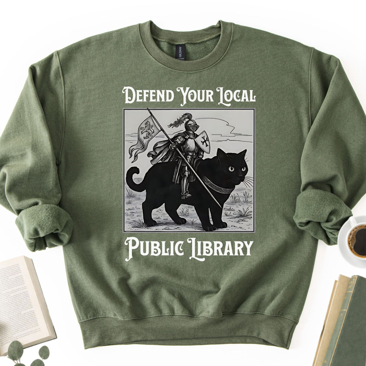Defend Your Local Public Library Unisex Sweatshirt - Book Social Club