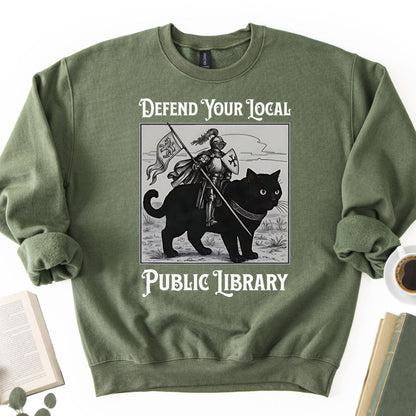 Defend Your Local Public Library Unisex Sweatshirt - Book Social Club