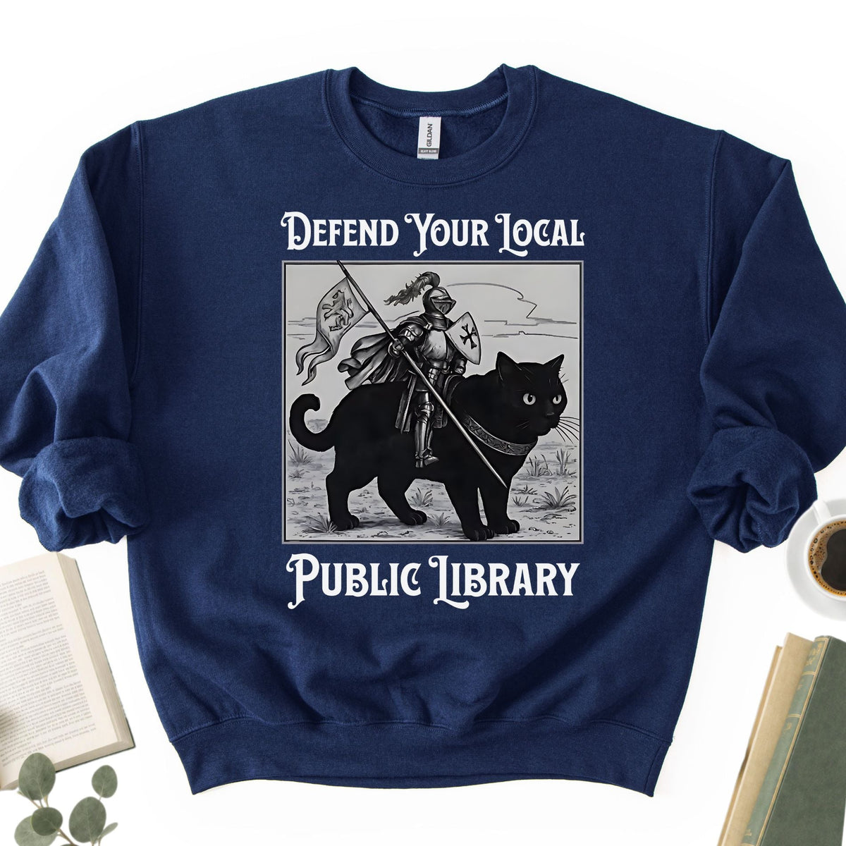 Defend Your Local Public Library Unisex Sweatshirt - Book Social Club