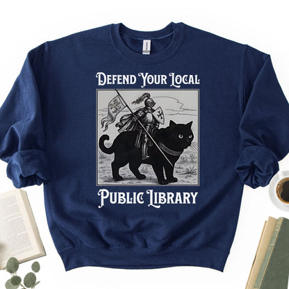 Defend Your Local Public Library Unisex Sweatshirt - Book Social Club