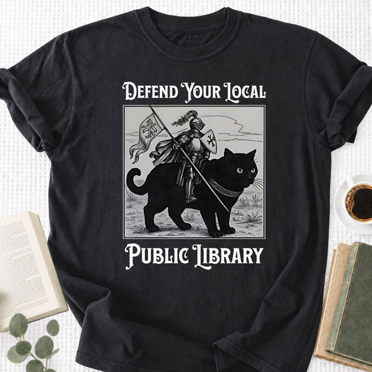 Defend Your Local Public Library Unisex T-Shirt - Book Social Club