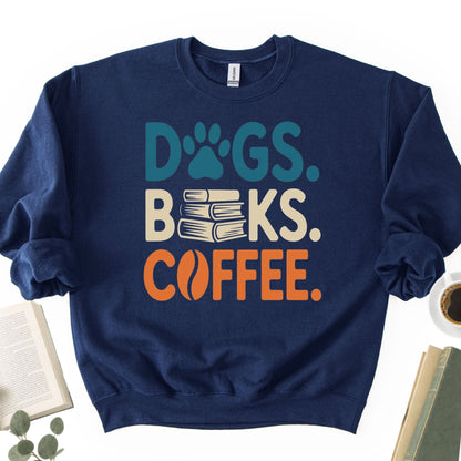 Dogs Books Coffee Unisex Sweatshirt - Book Social Club