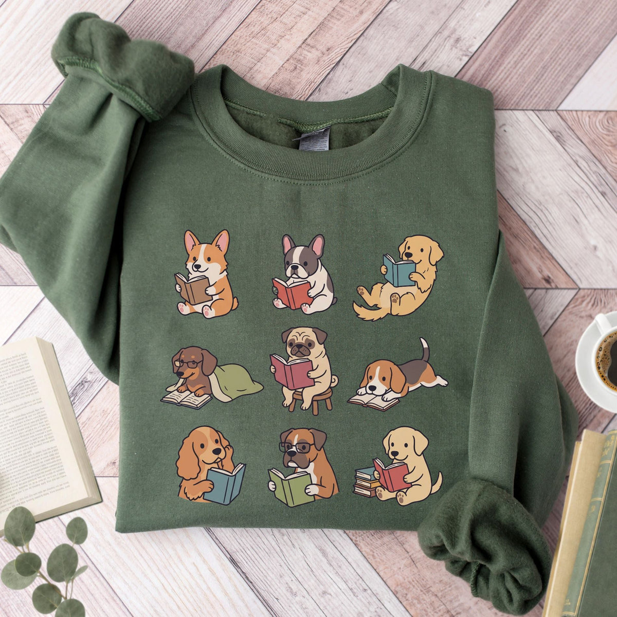 Dogs Reading Unisex Sweatshirt - Book Social Club
