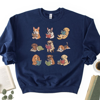 Dogs Reading Unisex Sweatshirt - Book Social Club
