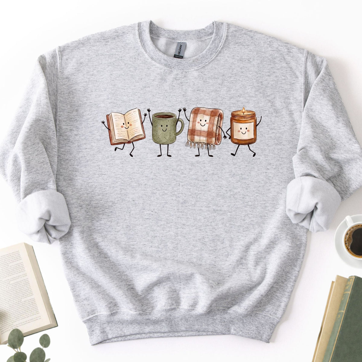 Doodle Library Unisex Sweatshirt - Book Social Club