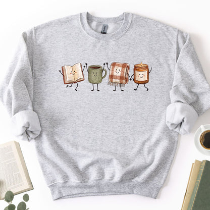 Doodle Library Unisex Sweatshirt - Book Social Club