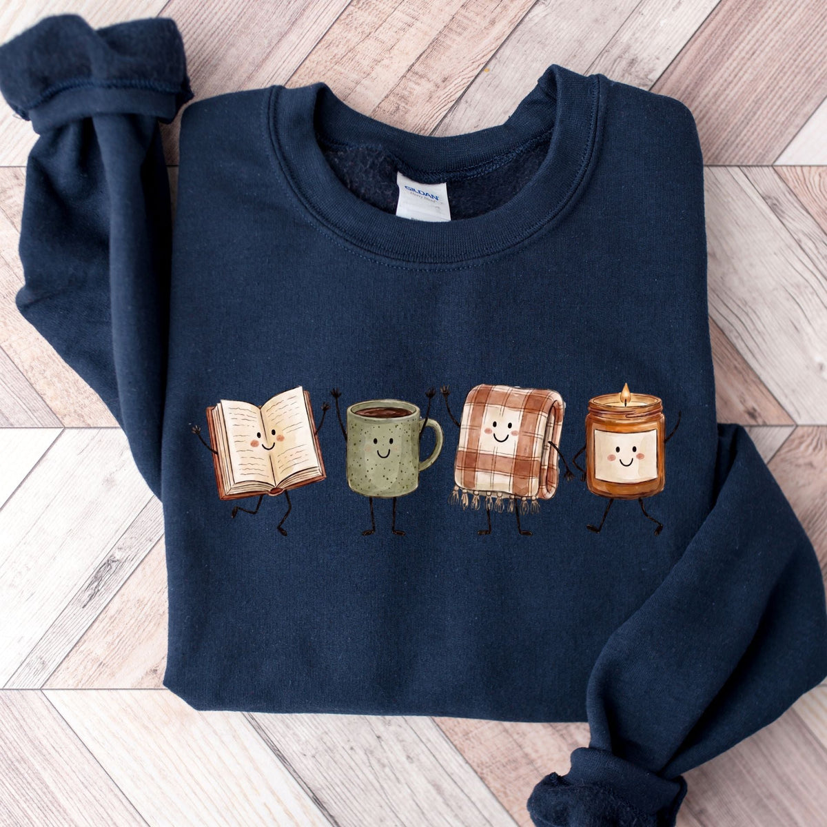 Doodle Library Unisex Sweatshirt - Book Social Club