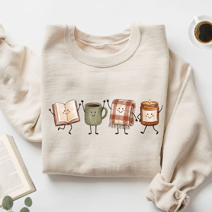Doodle Library Unisex Sweatshirt - Book Social Club