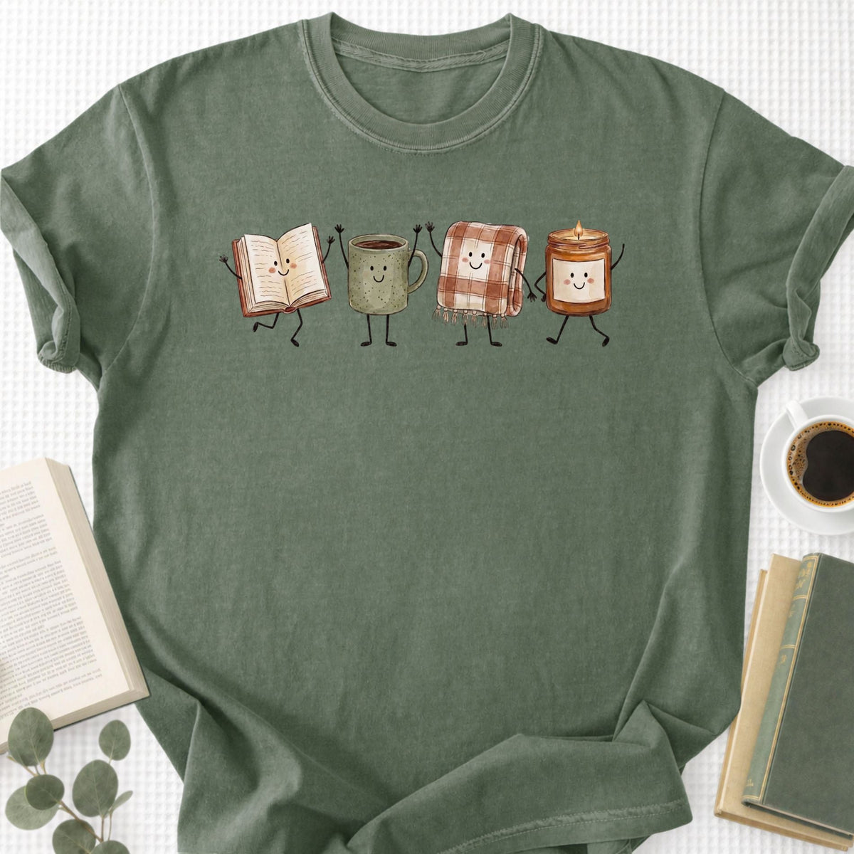 Doodle Library Unisex T-Shirt - Book Social Club