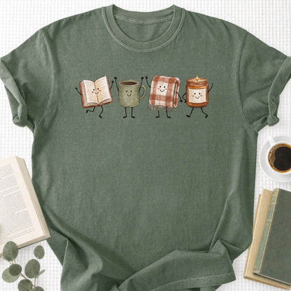 Doodle Library Unisex T-Shirt - Book Social Club