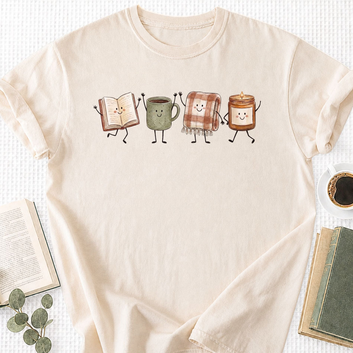 Doodle Library Unisex T-Shirt - Book Social Club