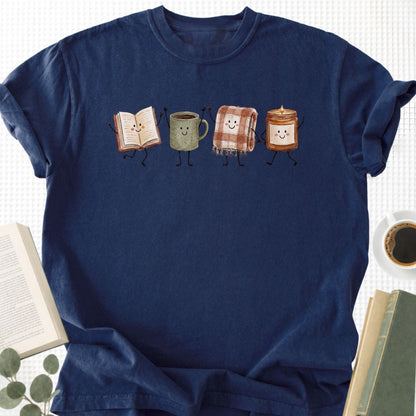 Doodle Library Unisex T-Shirt - Book Social Club