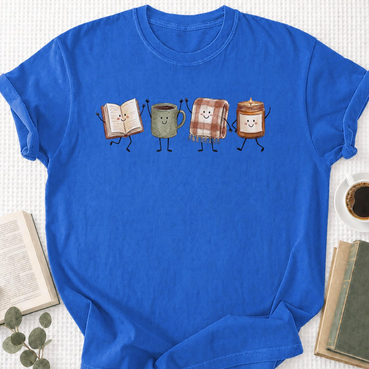 Doodle Library Unisex T-Shirt - Book Social Club