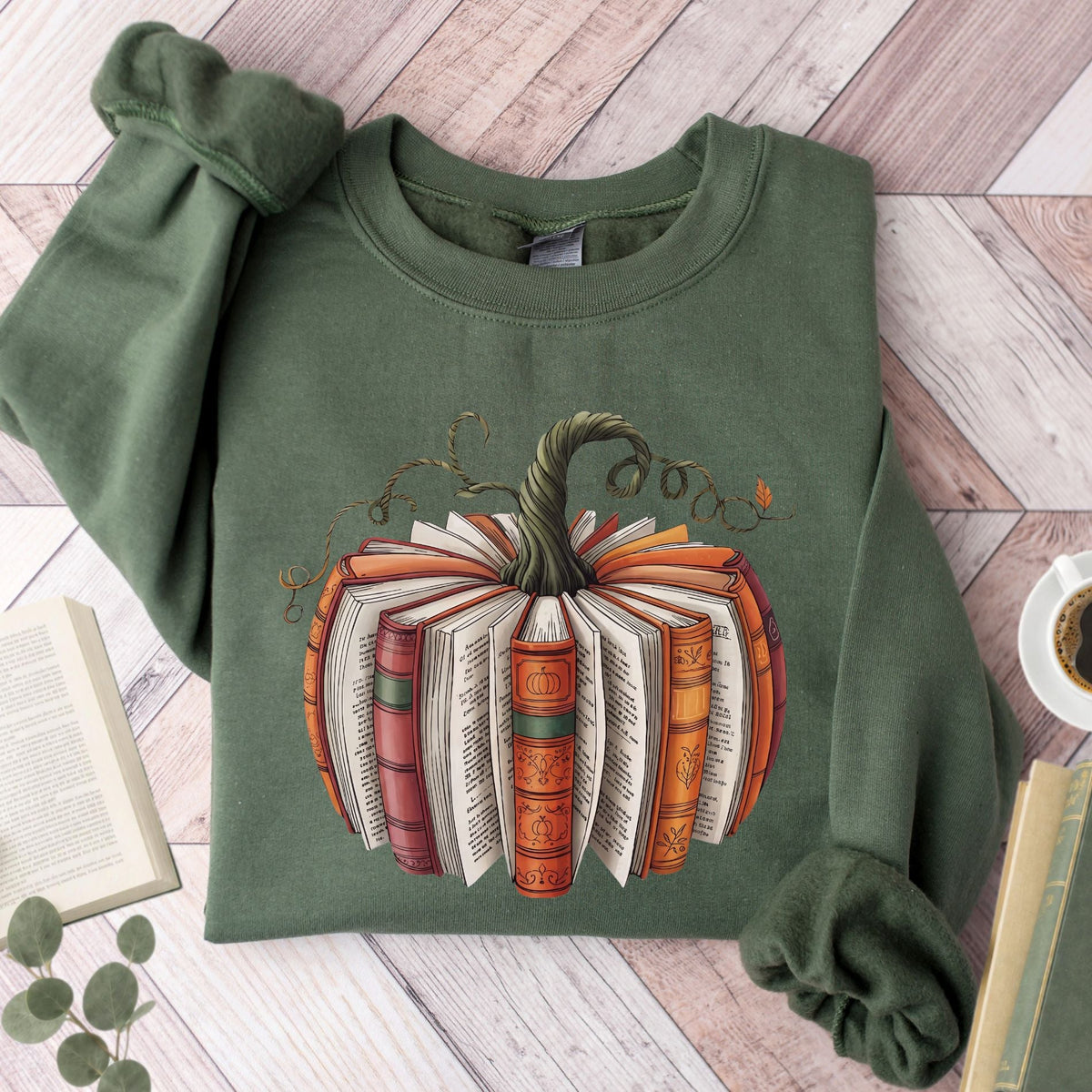 Fall Book Pumpkin Unisex Sweatshirt - Book Social Club