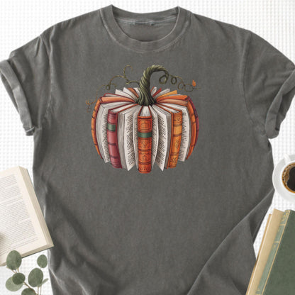 Fall Book Pumpkin Unisex T-Shirt - Book Social Club