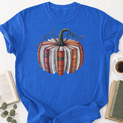 Fall Book Pumpkin Unisex T-Shirt - Book Social Club