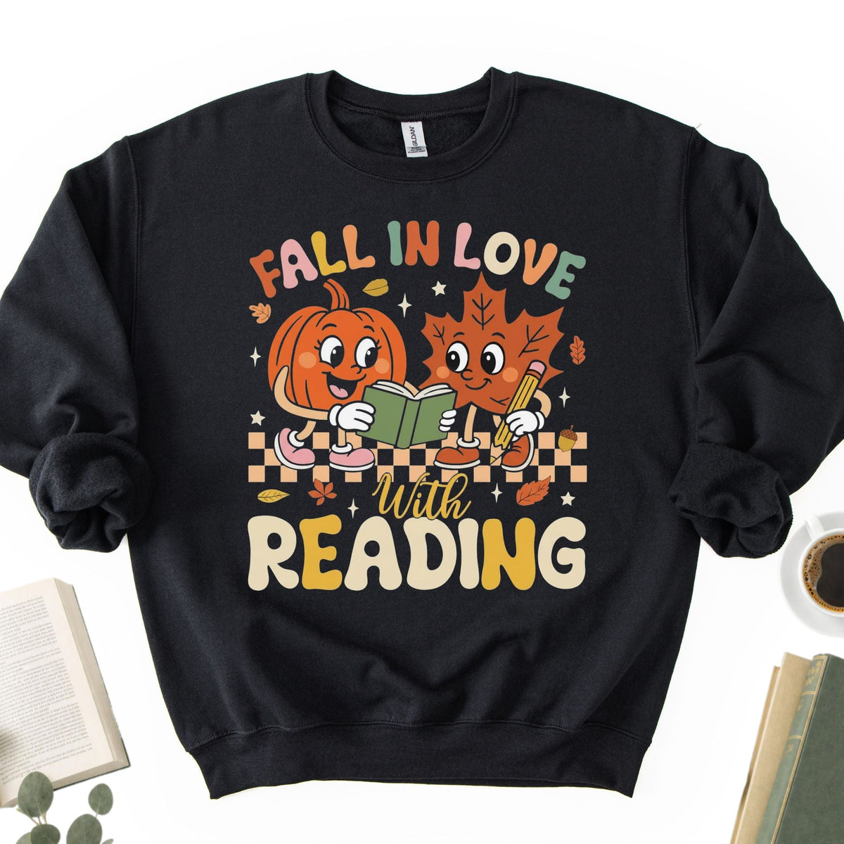 Fall in Love With Reading Unisex Sweatshirt - Book Social Club
