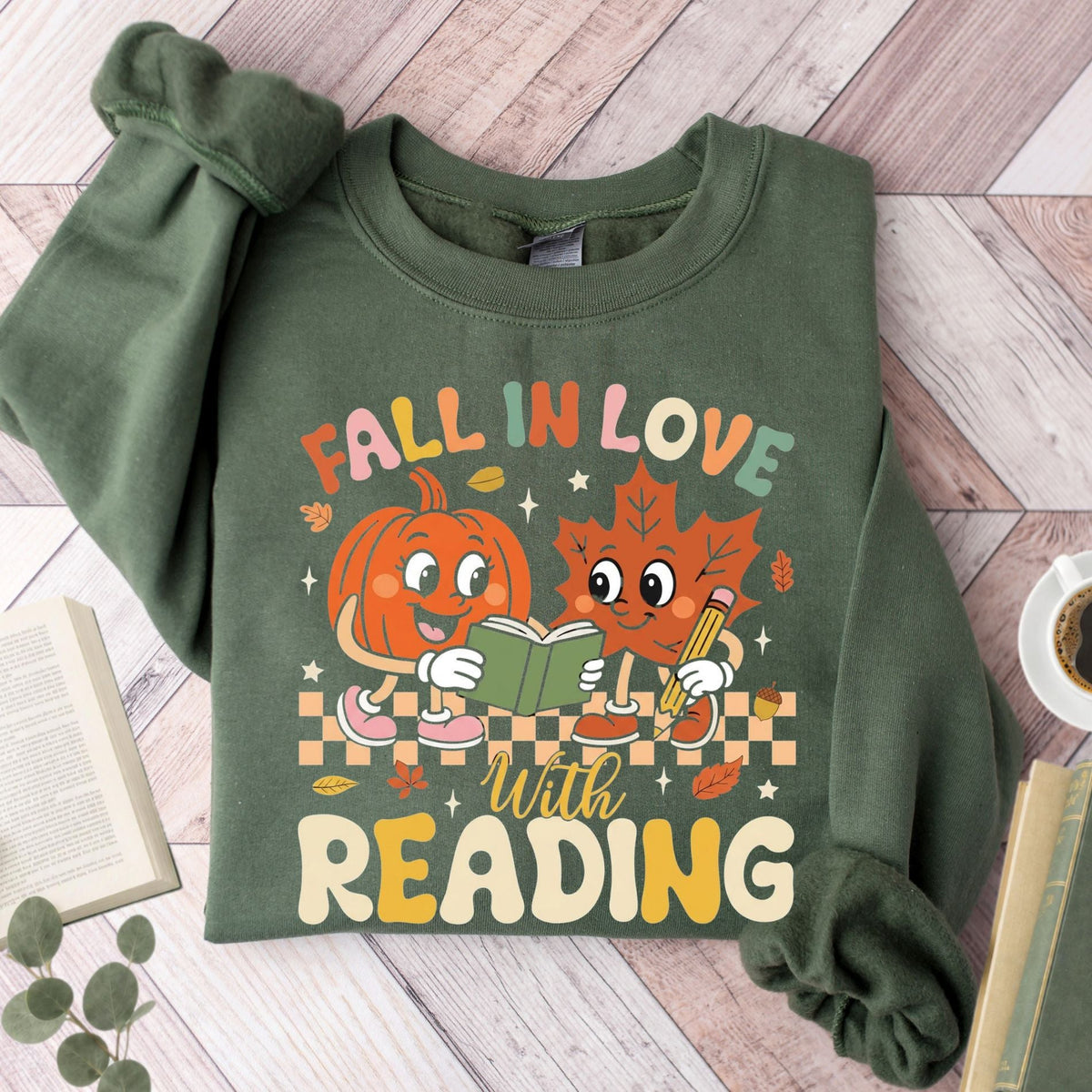 Fall in Love With Reading Unisex Sweatshirt - Book Social Club