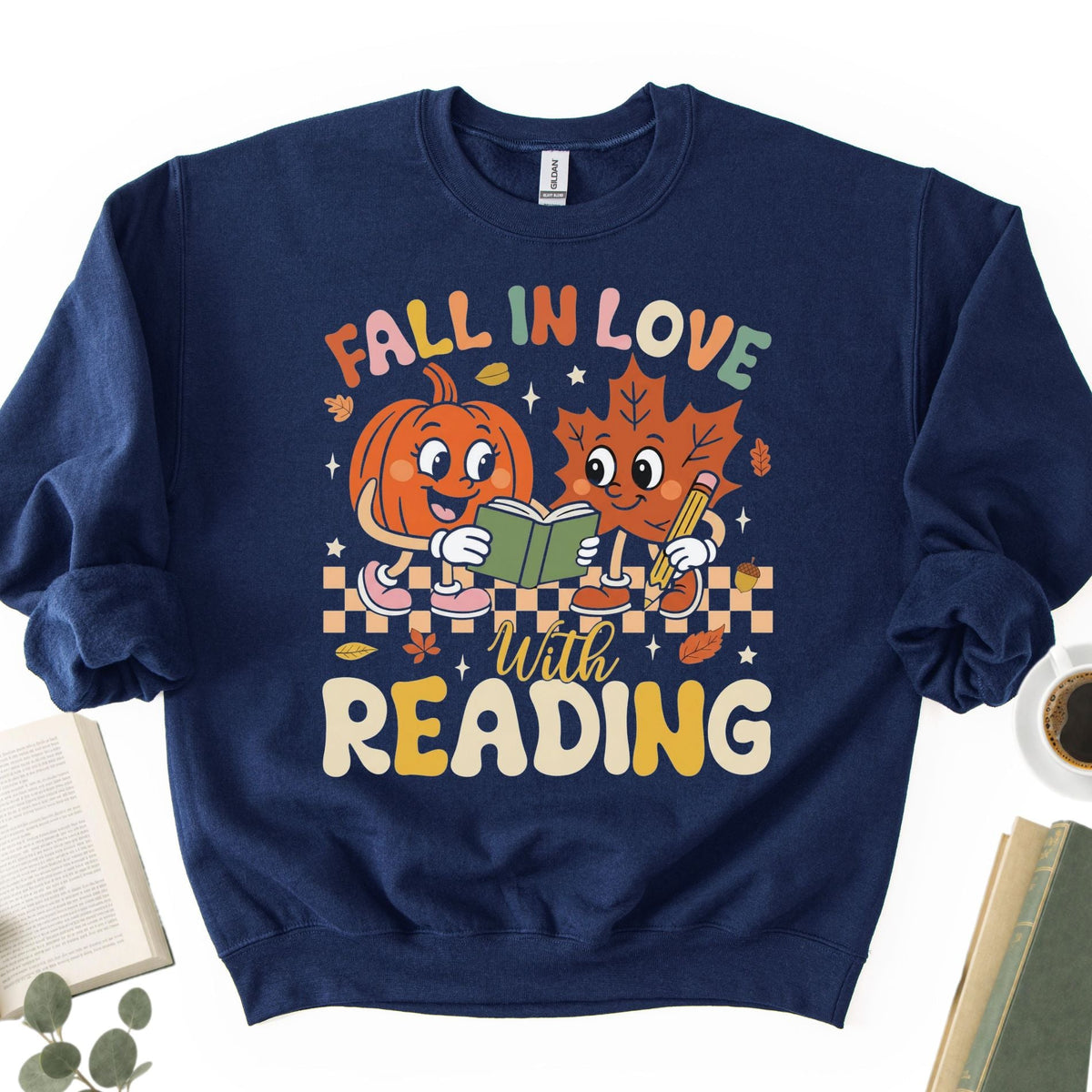 Fall in Love With Reading Unisex Sweatshirt - Book Social Club