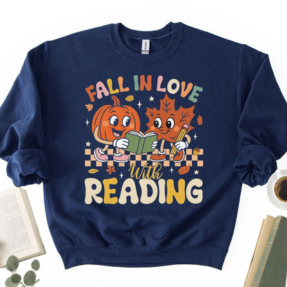 Fall in Love With Reading Unisex Sweatshirt - Book Social Club
