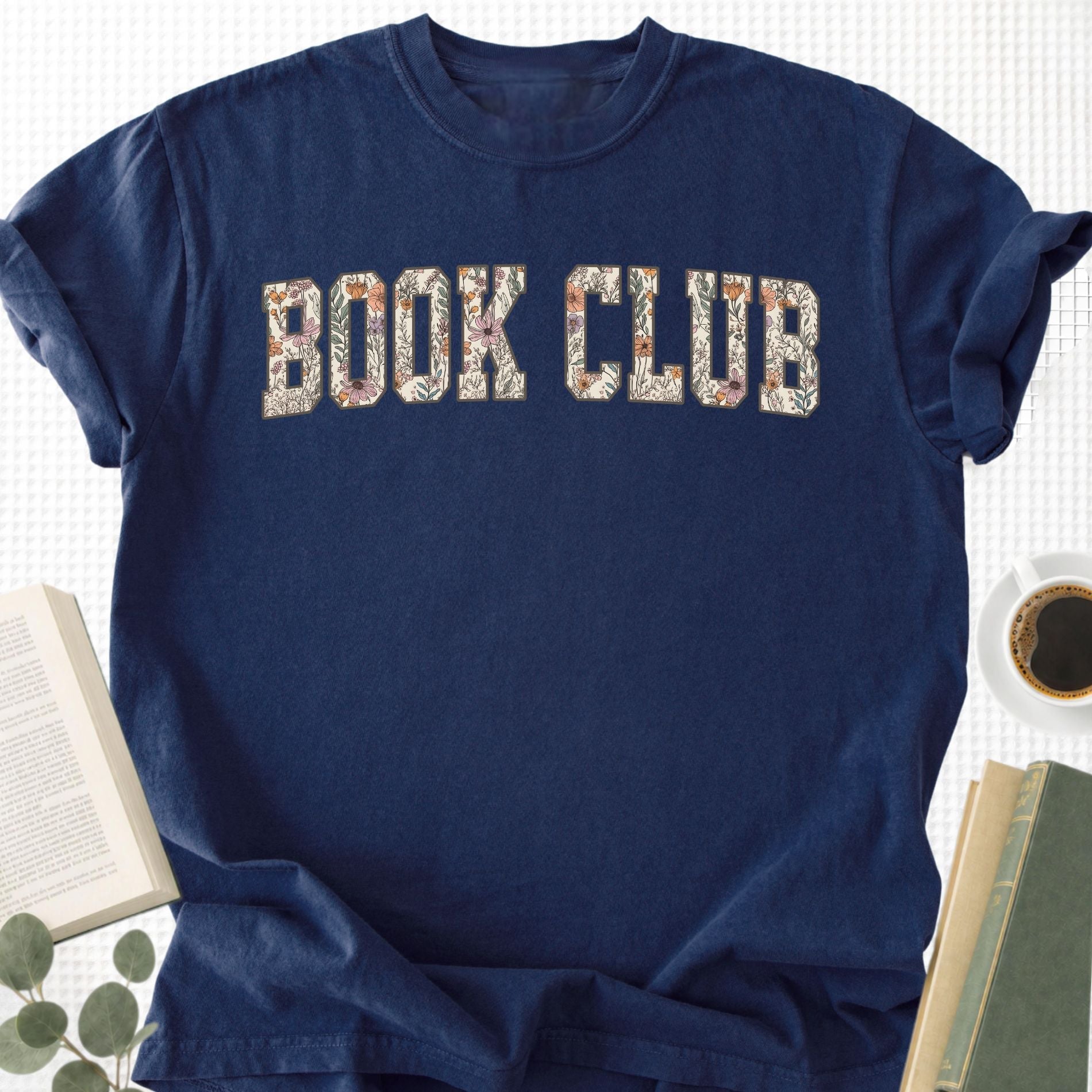 Floral Book Club Unisex T-Shirt - Book Social Club