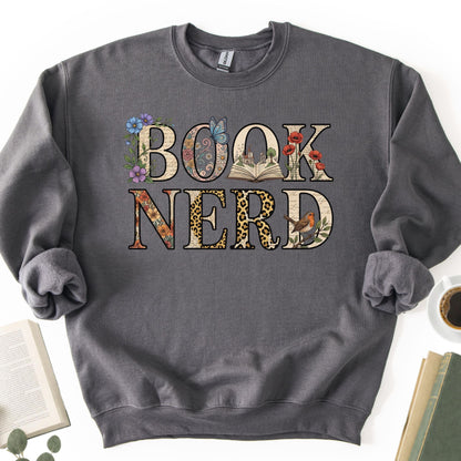 Floral Book Nerd Unisex Sweatshirt - Book Social Club
