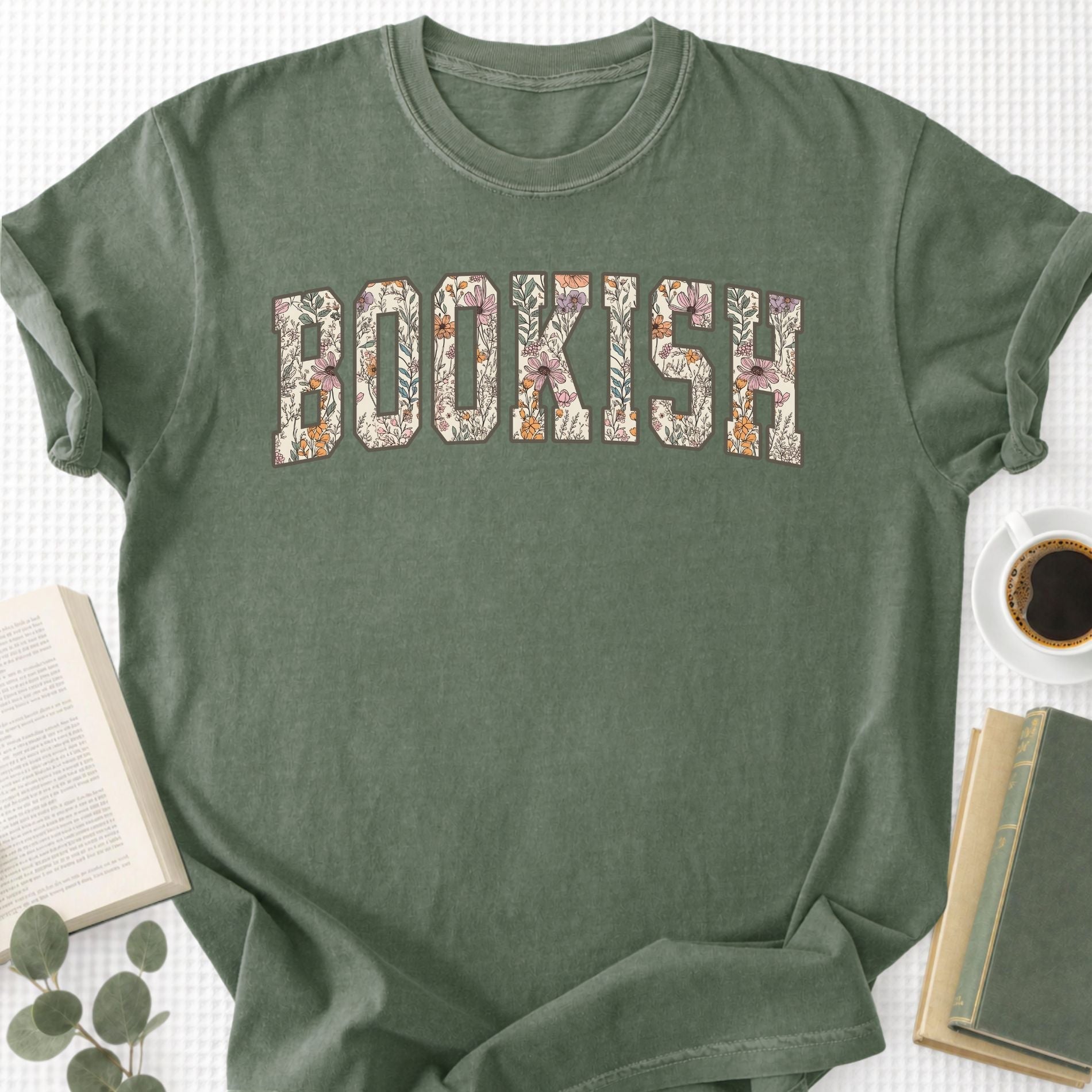 Floral Bookish Unisex T-Shirt - Book Social Club
