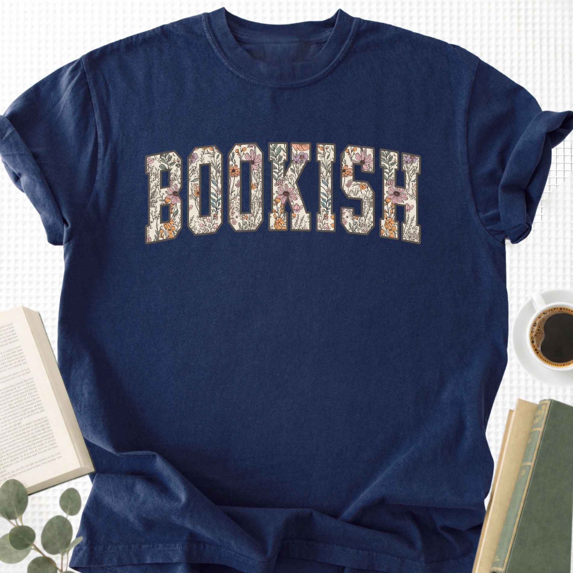 Floral Bookish Unisex T-Shirt - Book Social Club
