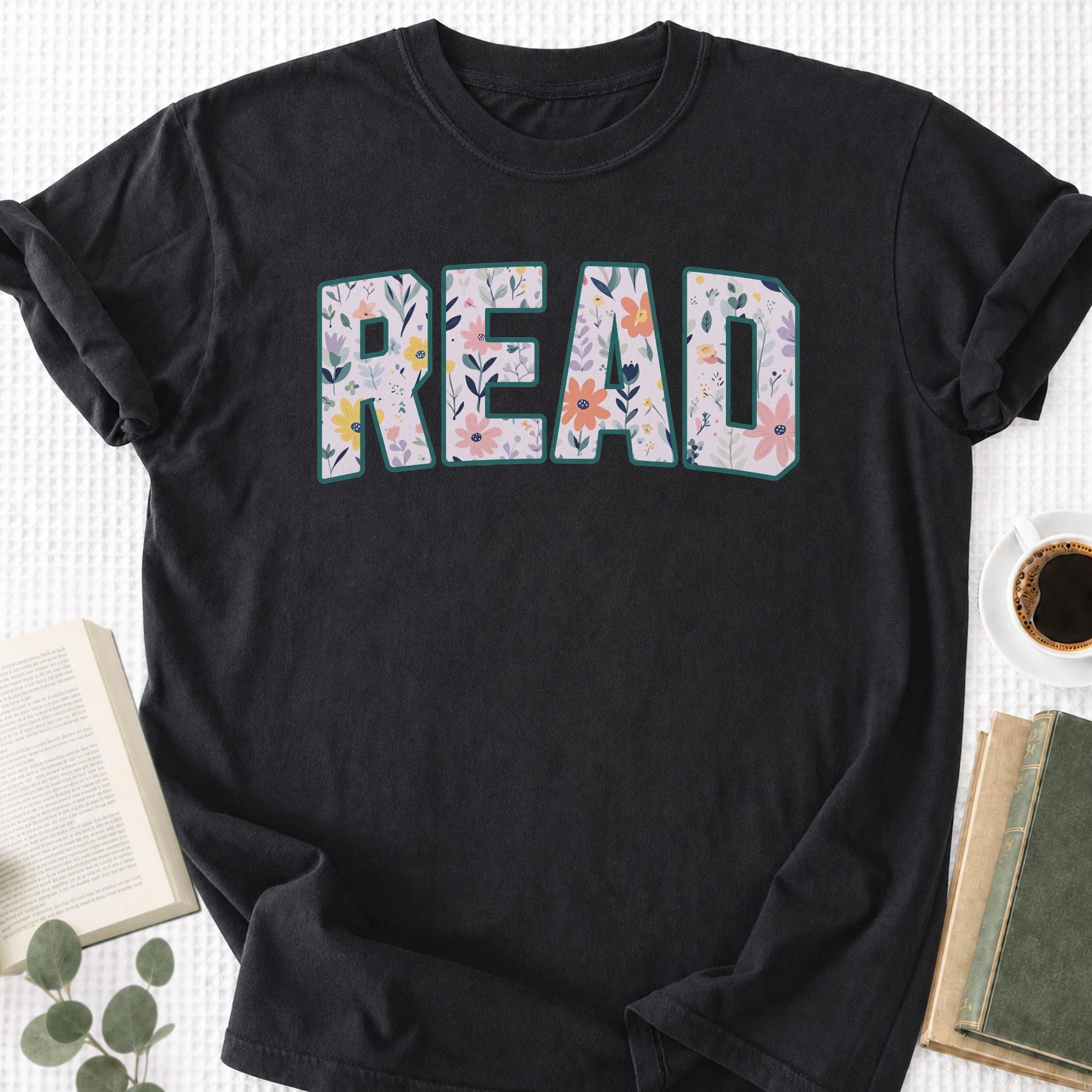 Floral Read Unisex T-Shirt - Book Social Club