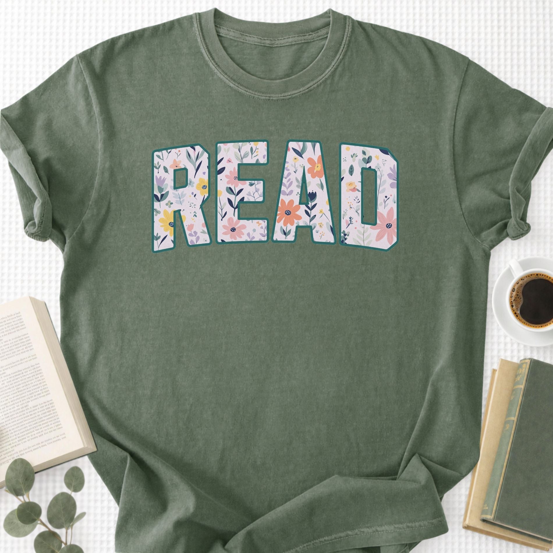 Floral Read Unisex T-Shirt - Book Social Club