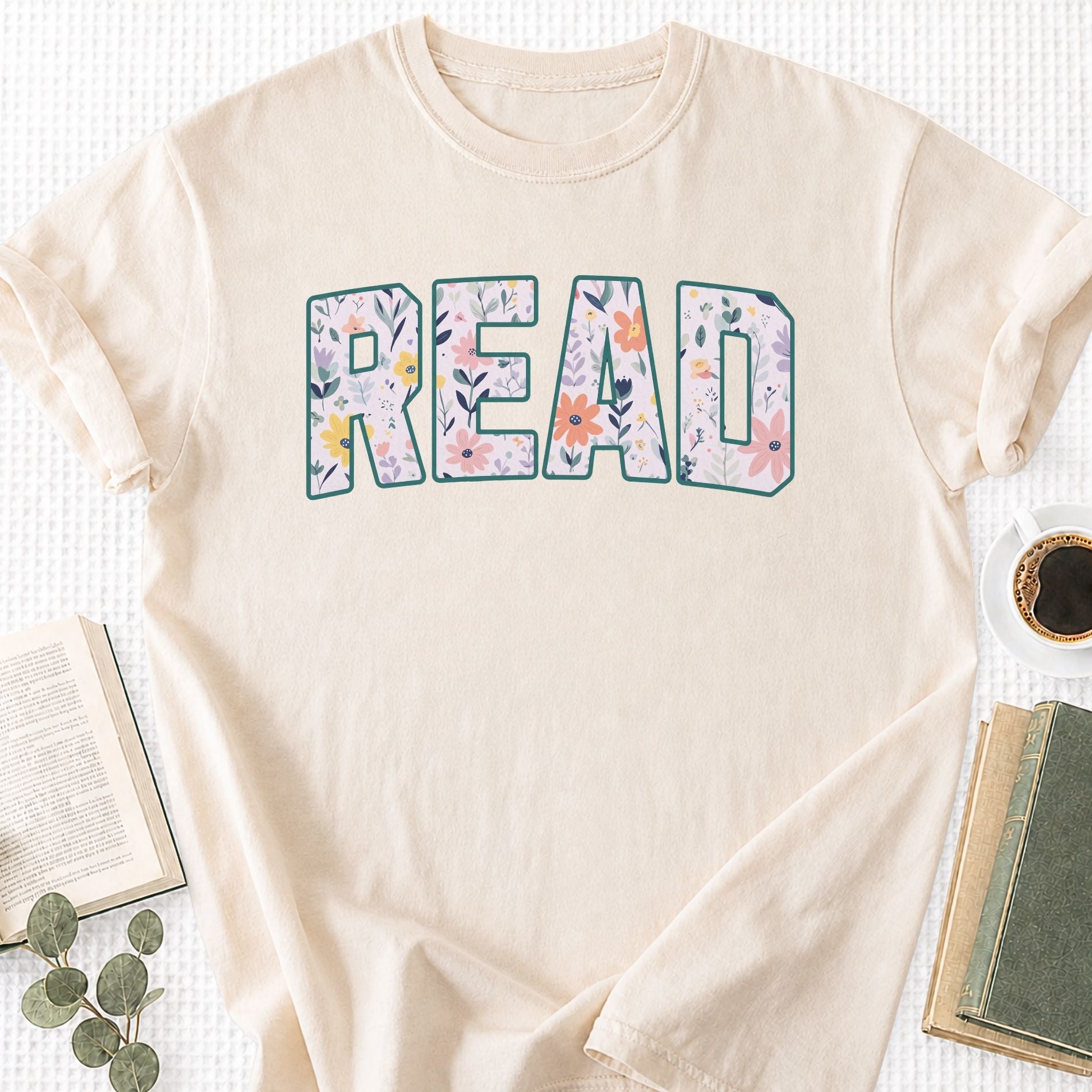 Floral Read Unisex T-Shirt - Book Social Club