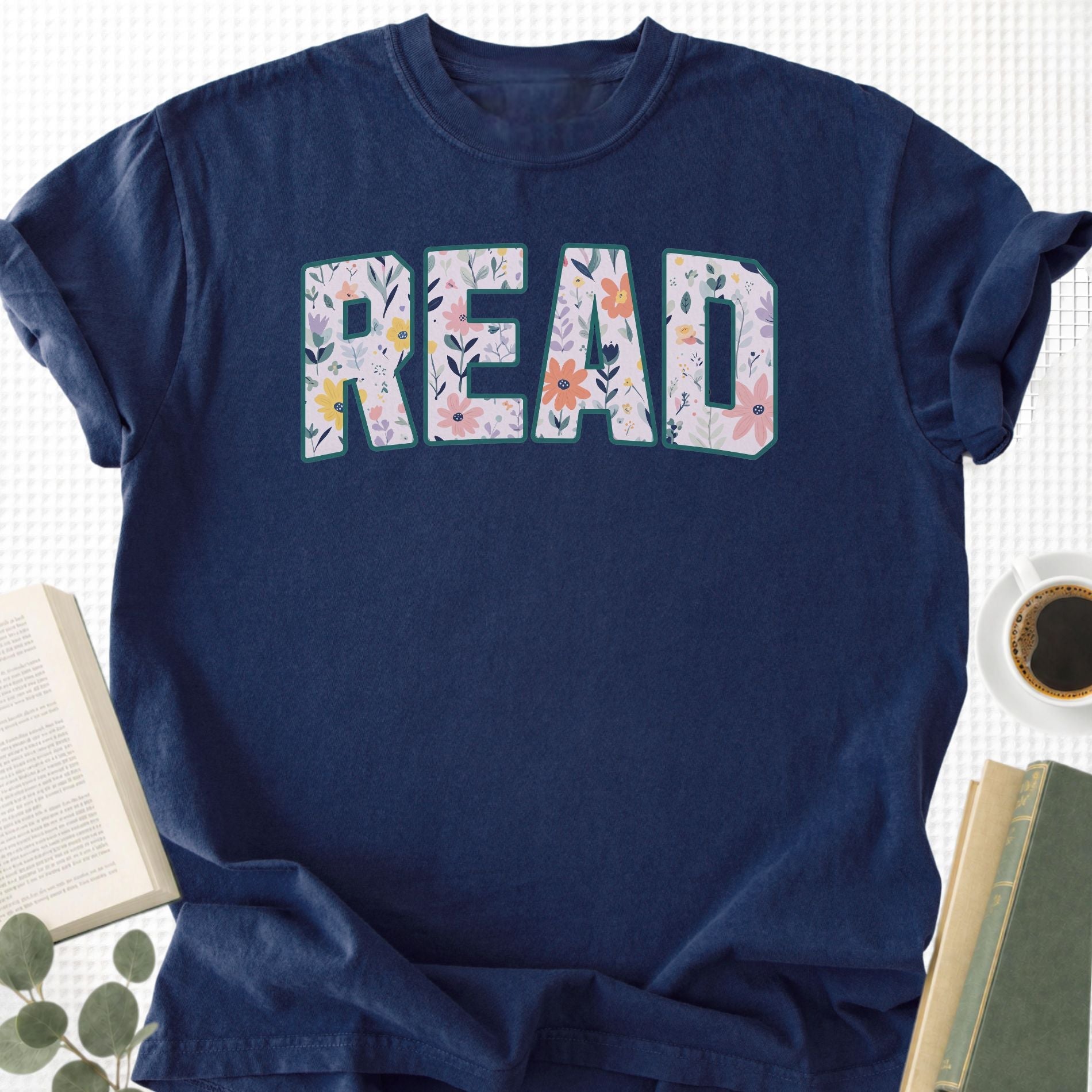 Floral Read Unisex T-Shirt - Book Social Club